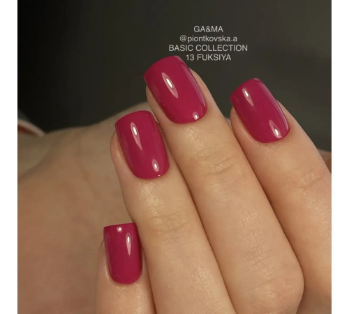 Гель-лак для нігтів GaMa Basic collection №013 фуксія, 10 мл