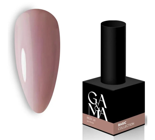 Гель-лак для нігтів GaMa Basic collection №016 беж, 10 мл