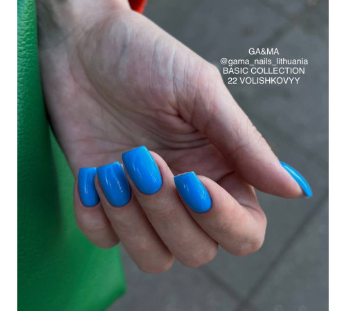 Гель-лак для нігтів GaMa Basic collection №022 волошковий, 10 мл