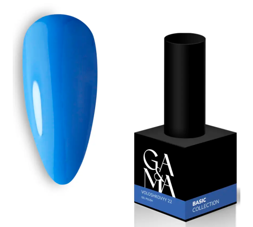 Гель-лак для нігтів GaMa Basic collection №022 волошковий, 10 мл