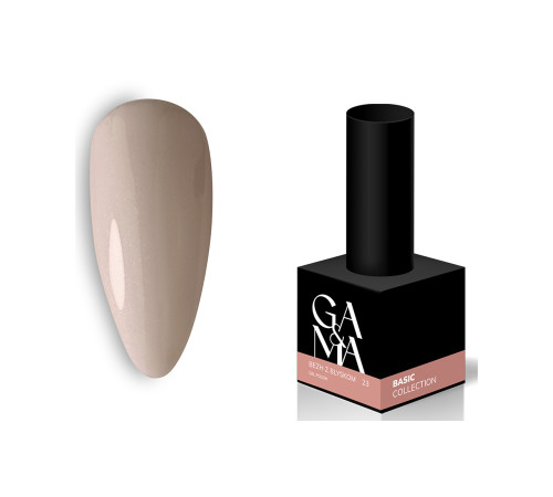 Гель-лак для нігтів GaMa Basic collection №023, беж з блиском, 10 мл