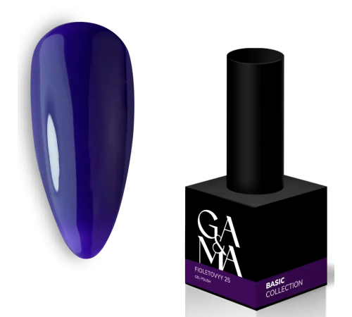 Гель-лак для нігтів GaMa Basic collection №025, фіолетовий, 10 мл