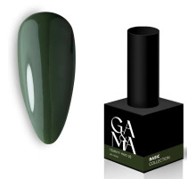 Гель-лак для нігтів GaMa Basic collection №028, темний хакі, 10 мл