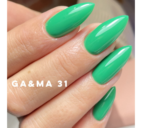 Гель-лак для ногтей GaMa Basic collection №031, зеленый, 10 мл