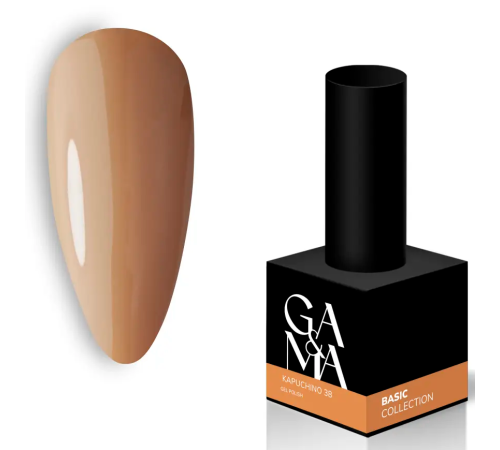 Гель-лак для нігтів GaMa Basic collection №038 капучіно, 10 мл