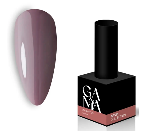 Гель-лак для нігтів GaMa Basic collection №039 кавовий, 10 мл