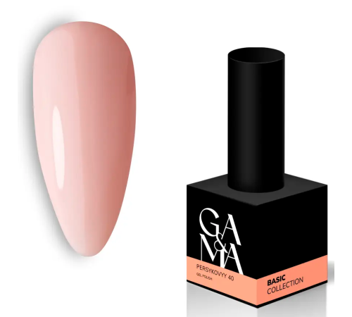 Гель-лак для нігтів GaMa Basic collection №040 персиковий, 10 мл