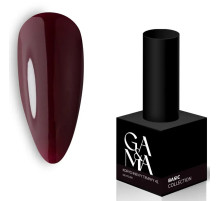 Gel nail polish GaMa Basic collection #041 dark brown, 10 ml