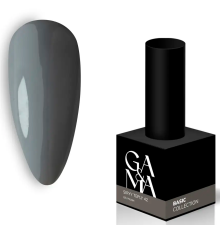 Гель-лак для нігтів GaMa Basic collection №042 сірий теплий, 10 мл