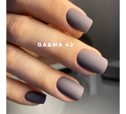 Гель-лак для нігтів GaMa Basic collection №042 сірий теплий, 10 мл