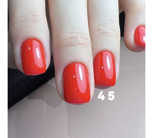 Гель-лак для нігтів GaMa Basic collection №045 червоний, 10 мл