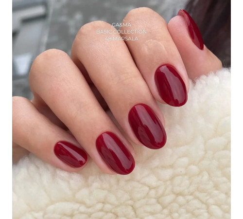 Гель-лак для нігтів GaMa Basic collection №048 марсала, 10 мл