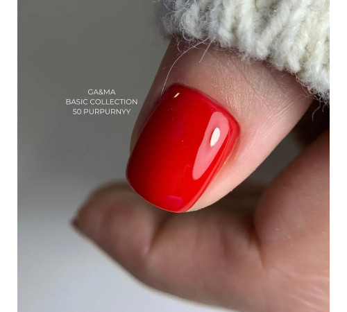 Гель-лак для нігтів GaMa Basic collection №050 пурпурний, 10 мл