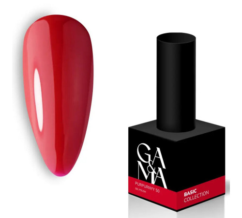 Гель-лак для нігтів GaMa Basic collection №050 пурпурний, 10 мл