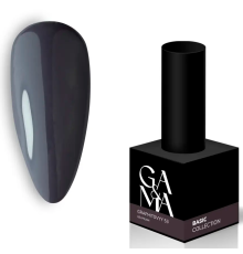 Гель-лак для нігтів GaMa Basic collection №053, графітовий, 10 мл