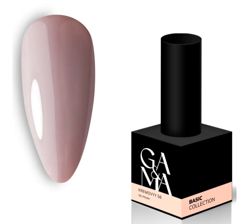 Гель-лак для нігтів GaMa Basic collection №056, кремовий, 10 мл