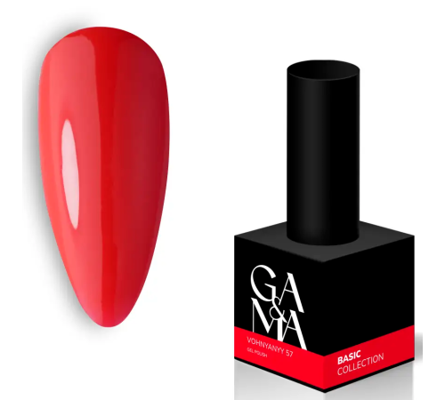 Гель-лак для ногтей GaMa Basic collection №057 огненный, 10 мл