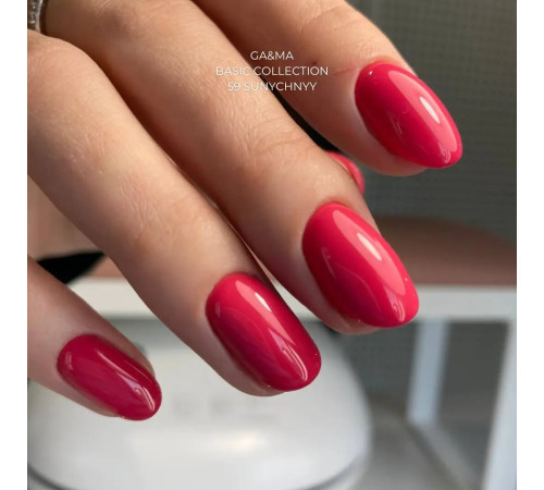 Гель-лак для нігтів GaMa Basic collection №059 суничний, 10 мл