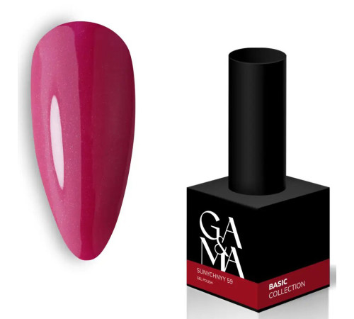 Гель-лак для нігтів GaMa Basic collection №059 суничний, 10 мл