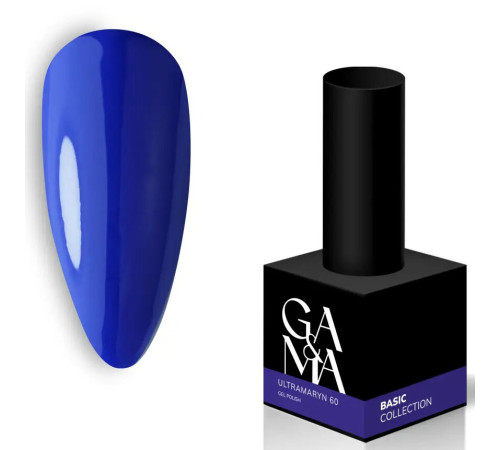 Гель-лак для нігтів GaMa Basic collection №060 ультрамарин, 10 мл