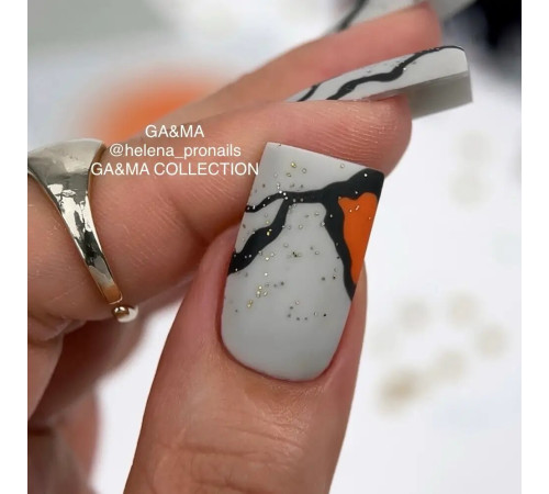 Гель-лак для нігтів GaMa collection Kreatyvna №191, сірий, 10 мл
