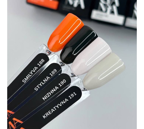 Гель-лак для нігтів GaMa collection Stylna №189, графітовий, 10 мл