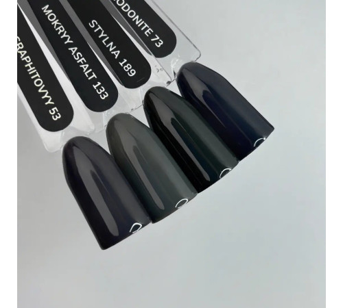Гель-лак для нігтів GaMa collection Stylna №189, графітовий, 10 мл