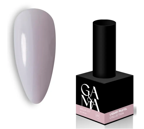 Гель-лак для нігтів GaMa Liquid pastel №117 Malva мальва, 10 мл