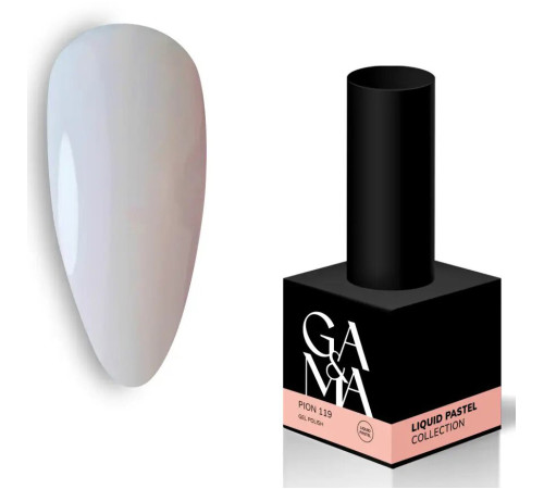 Гель-лак для нігтів GaMa Liquid pastel №119 Pion піон, 10 мл