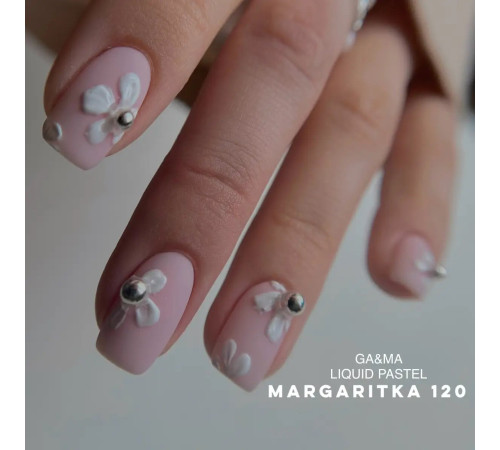 Гель-лак для нігтів GaMa Liquid pastel №120 Margaritka маргаритка, 10 мл