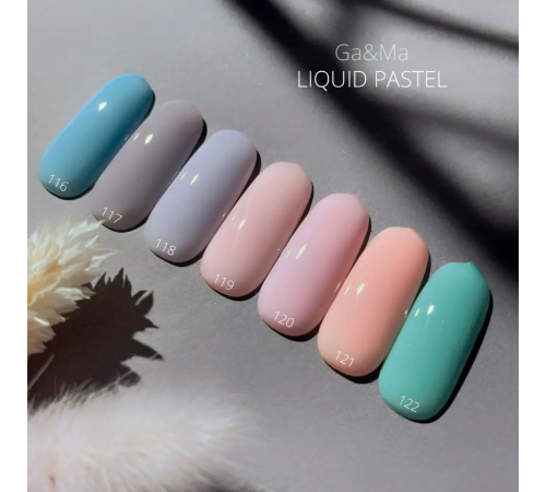 Гель-лак для нігтів GaMa Liquid pastel №121 Tulpan тюльпан, 10 мл