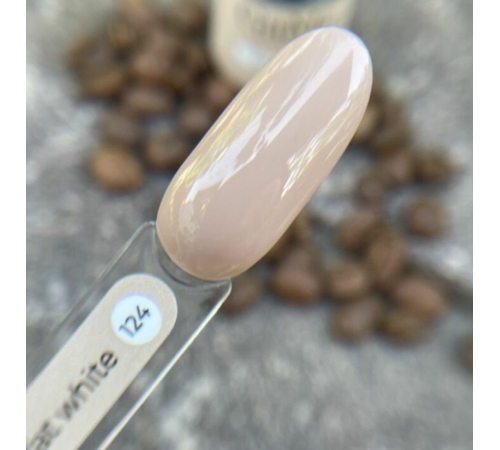 Гель-лак для нігтів GaMa Monochrome collection №124 Flat white капучіно, 10 мл