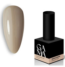 Гель-лак для ногтей GaMa Monochrome collection №124 Flat white капучино, 10 мл