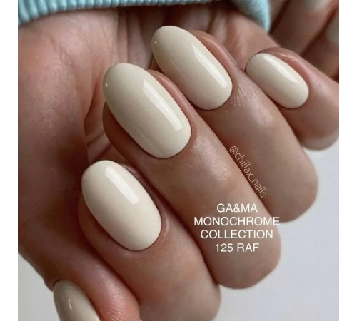Гель-лак для нігтів GaMa Monochrome collection №125 Raf раф, 10 мл