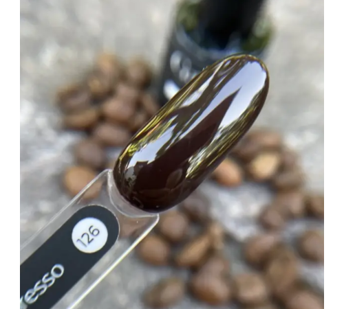 Гель-лак для нігтів GaMa Monochrome collection №126 Espresso коричневий, 10 мл