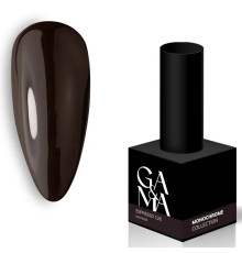 Гель-лак для ногтей GaMa Monochrome collection №126 Espresso коричневый, 10 мл