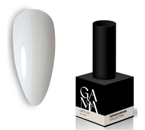 Гель-лак для нігтів GaMa Monochrome collection №127 Latte латте, 10 мл