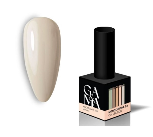 Гель-лак для нігтів GaMa Monochrome collection №196 Macadamia макадамія, 10 мл