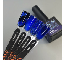 Nail gel polish GaMa Mystic #201 rusalka stained glass blue, 10 ml