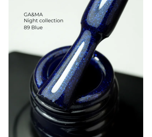 Гель-лак для нігтів GaMa Night collection №089 Blue, 10 мл