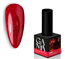 Gel nail polish GaMa Night collection #182 Royal Red dragon, 10 ml