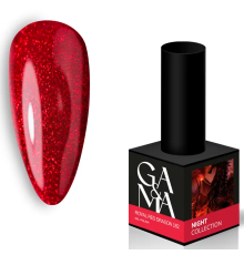 Гель-лак для нігтів GaMa Night collection №182 Royal Red dragon, 10 мл