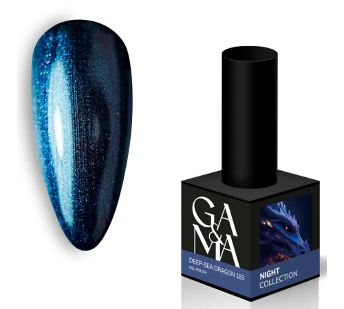 Гель-лак для ногтей GaMa Night collection №183 Deep-sea dragon, 10 мл