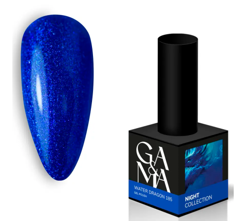 Гель-лак для ногтей GaMa Night collection №185 Water dragon, 10 мл