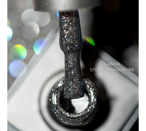 Гель-лак для нігтів GaMa Night collection №186 Stone dragon, 10 мл