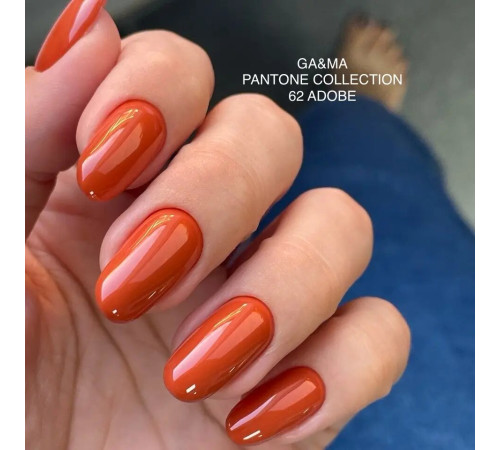 Гель-лак для нігтів GaMa Pantone №062 Adobe, цегляний, 10 мл