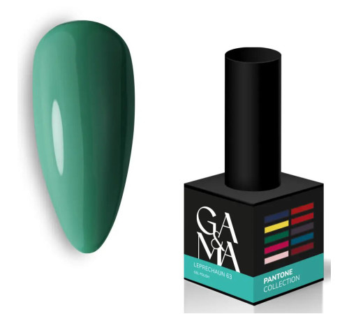 Гель-лак для нігтів GaMa Pantone №063 Leprechaun, леприкон, 10 мл