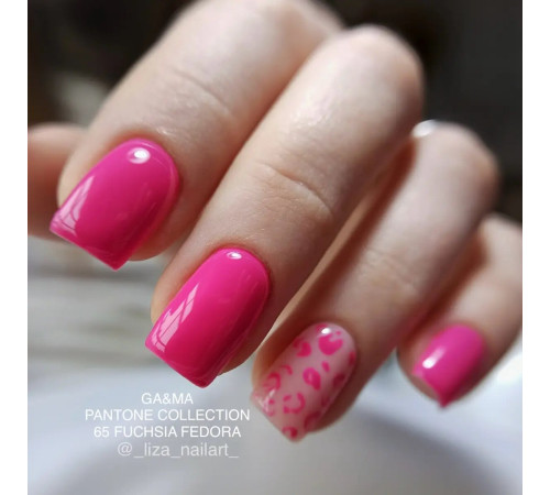 Гель-лак для нігтів GaMa Pantone №065 Fuchsia Fedora, фуксія, 10 мл