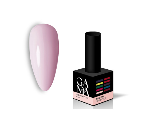 Гель-лак для нігтів GaMa Pantone №066 Pale Rosette, світлий рожевий, 10 мл