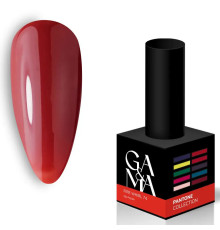 Гель-лак для нігтів GaMa Pantone №074 Fire Whirl, червоний, 10 мл